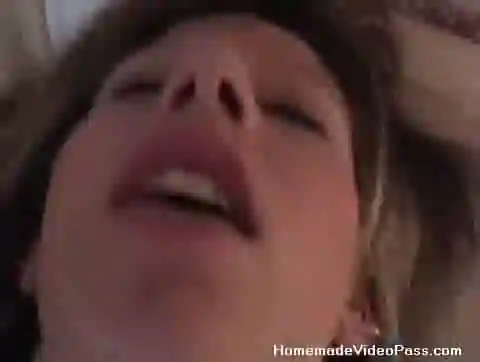 Face close-up from homemade sex video