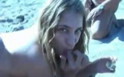 horny slut wants voyeur to join beach gangbang