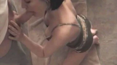 Girl On Her Knees Giving Head