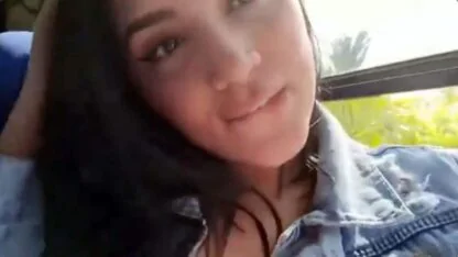 Pretty Exhibitionist Girl On Bus