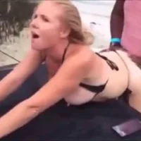 Wife Makes Strangers Cum Behind a Pickup Truck at the Beach