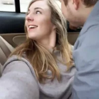 Car Sex in Public Parking Lot – They Got Caught But Continued Fucking