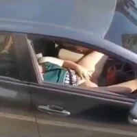 Bus Driver Caught Woman Flashing Her Pussy and Masturbating in the Car on Video