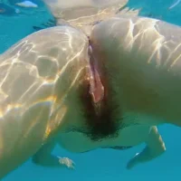 Close Up Vagina Under Water